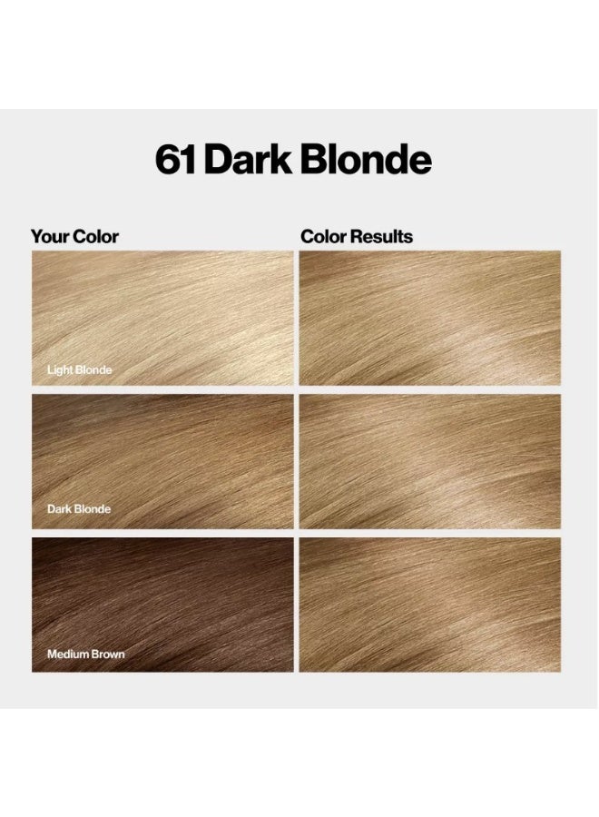 Revlon ColorSilk Permanent Hair Color with Bond Repair Complex - 61 Dark Blonde - Image 5
